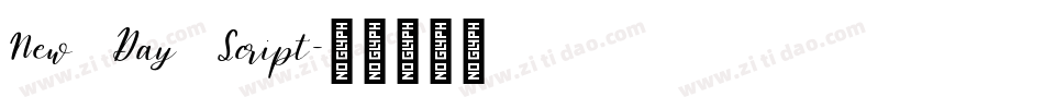 New Day Script字体转换